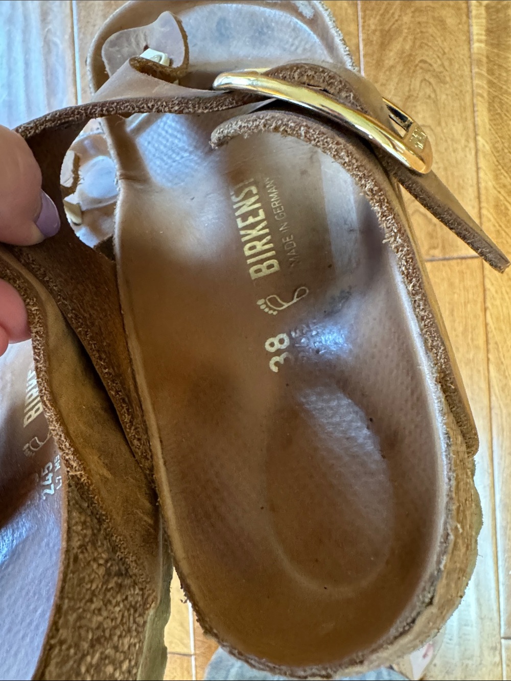 Birkenstock Gizeh Big Buckle Cognac 38 - Picture 7 of 9